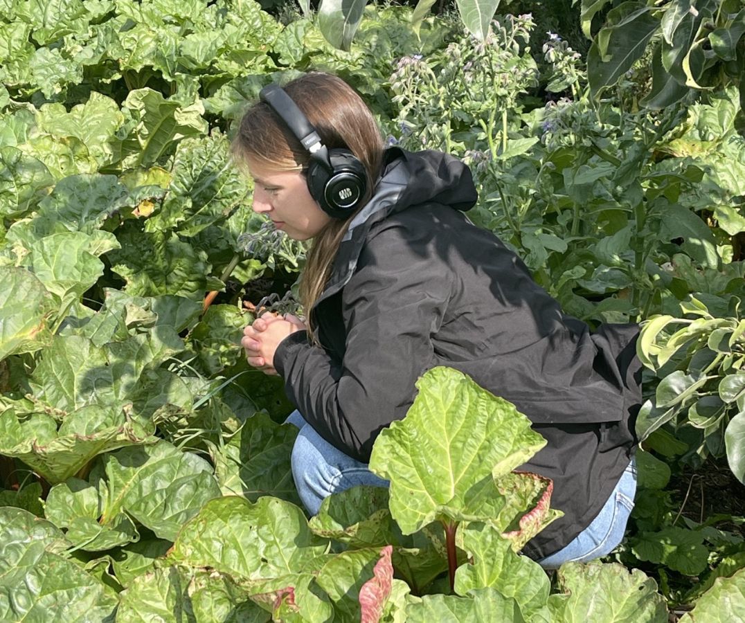 Bodenhören bei einer Sensibilisierungsaktivität © Biovision